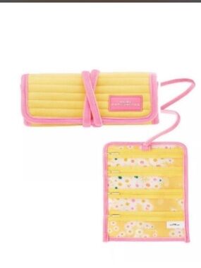 Marc Jacobs Yellow and Pink Roll-Up Organizer